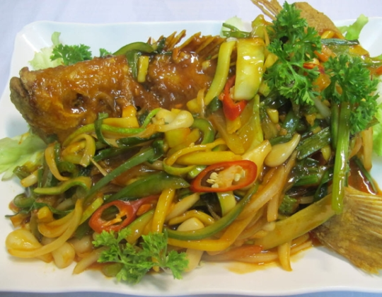 CÁ ĐIÊU HỒNG SỐT CHUA NGỌT 