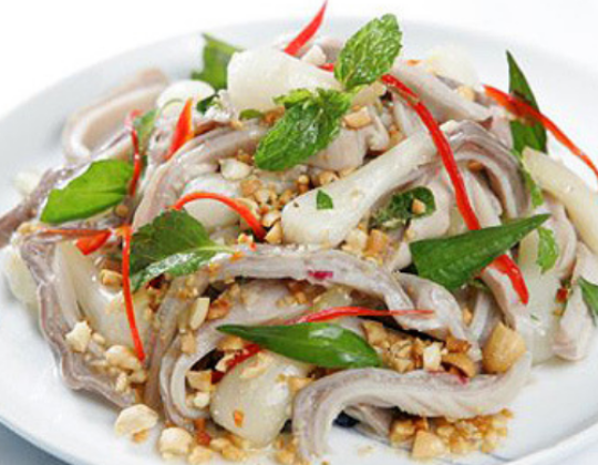 GỎI BAO TỬ TRỘN RAU RĂM