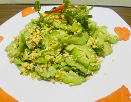 KHỔ QUA XÀO TRỨNG