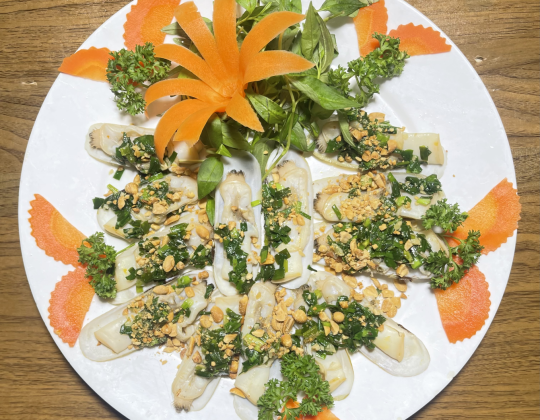 ỐC MÓNG CHÂN NƯỚNG MỠ HÀNH